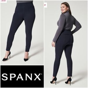 SPANX The Perfect Pant Ankle Backseam Skinny Petite Classic Navy Size Small